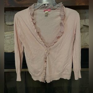 LIGHT PINK DOWNEAST CARDIGAN